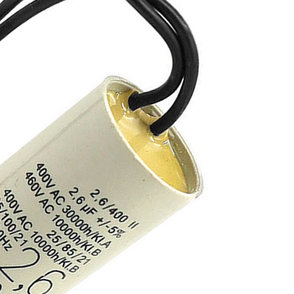 2.6uF Capacitor for Boiler Circulation Pump Replacement with Connector