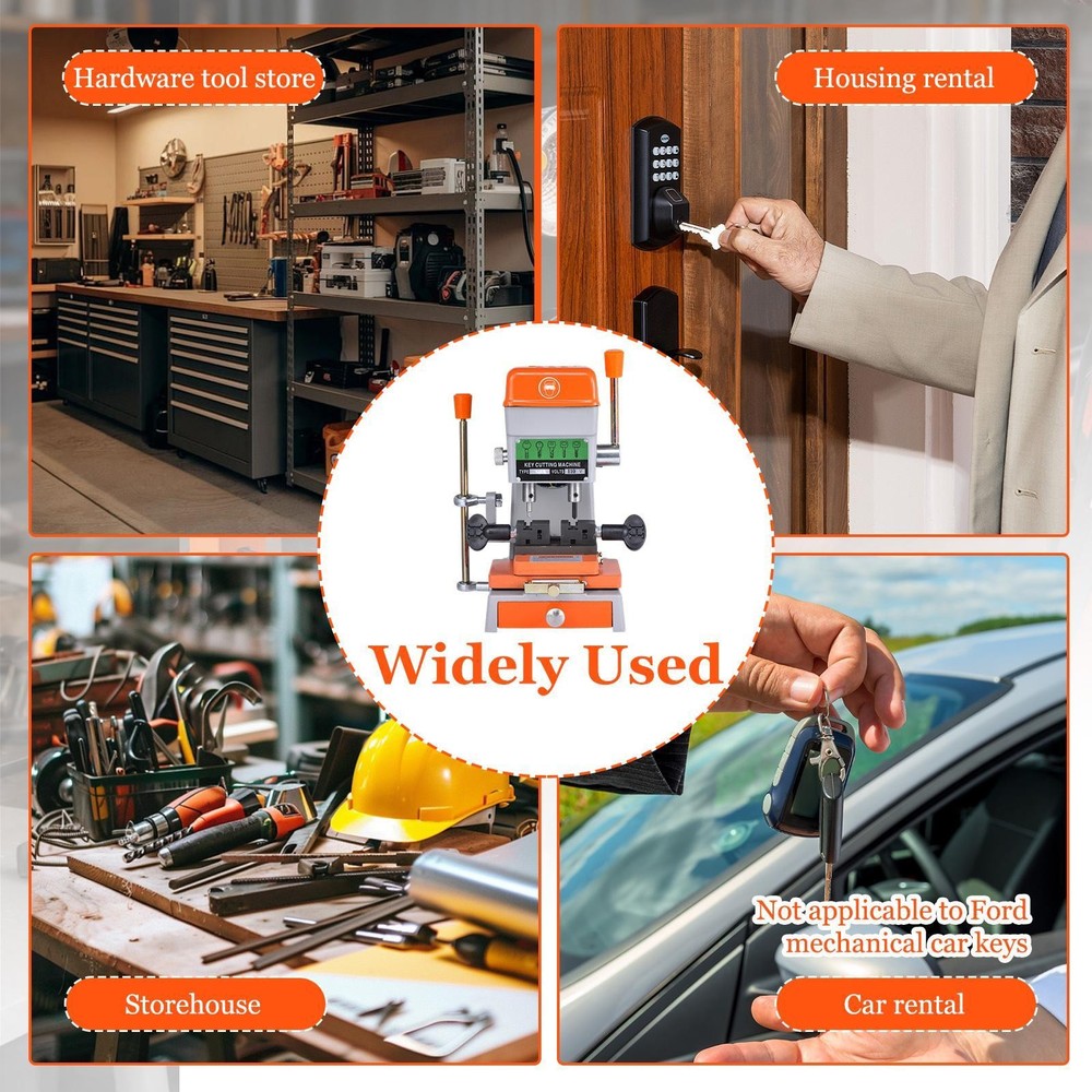 Upgrade Vertical Cutter Cutting Machine Duplicating Machine for Hardware Store