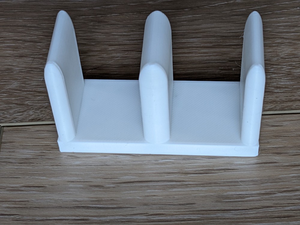 TALL Bypass 3/4" Door Sliding Closet Bracket Guide Track White