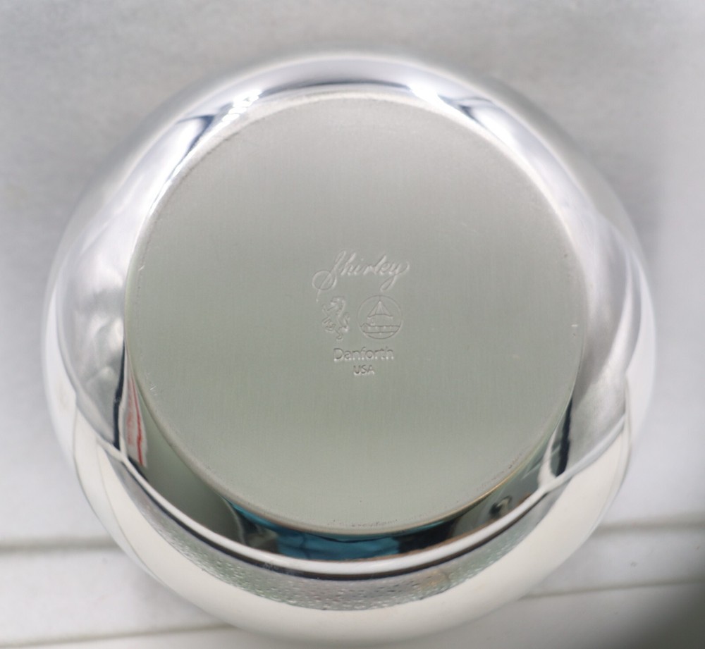 Danforth Shirley Polished Silver Wine Bottle Coaster Gift ~ Great Condition