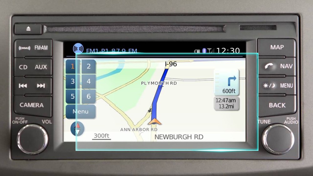 Crystal Clear Screen Protector for 2014 Nissan Versa Vehicle Navigation
