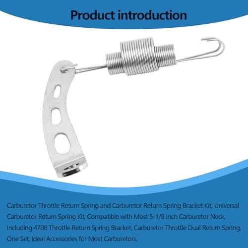 Carburetor Return Spring and Bracket Kit,Compatible with Most 5-1/8 1 pack