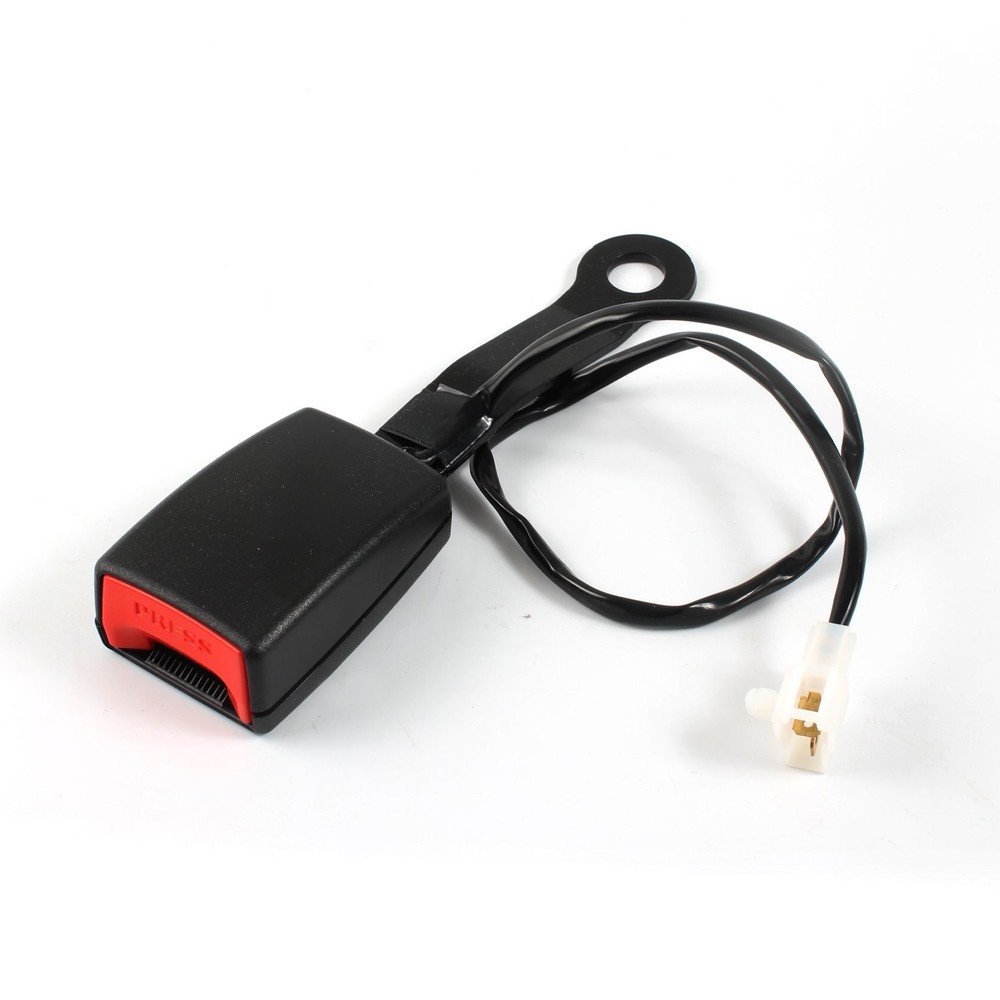 1Pack Universal Auto Car Seat Belt Buckle Socket Plug Connector W/ Warning Cable