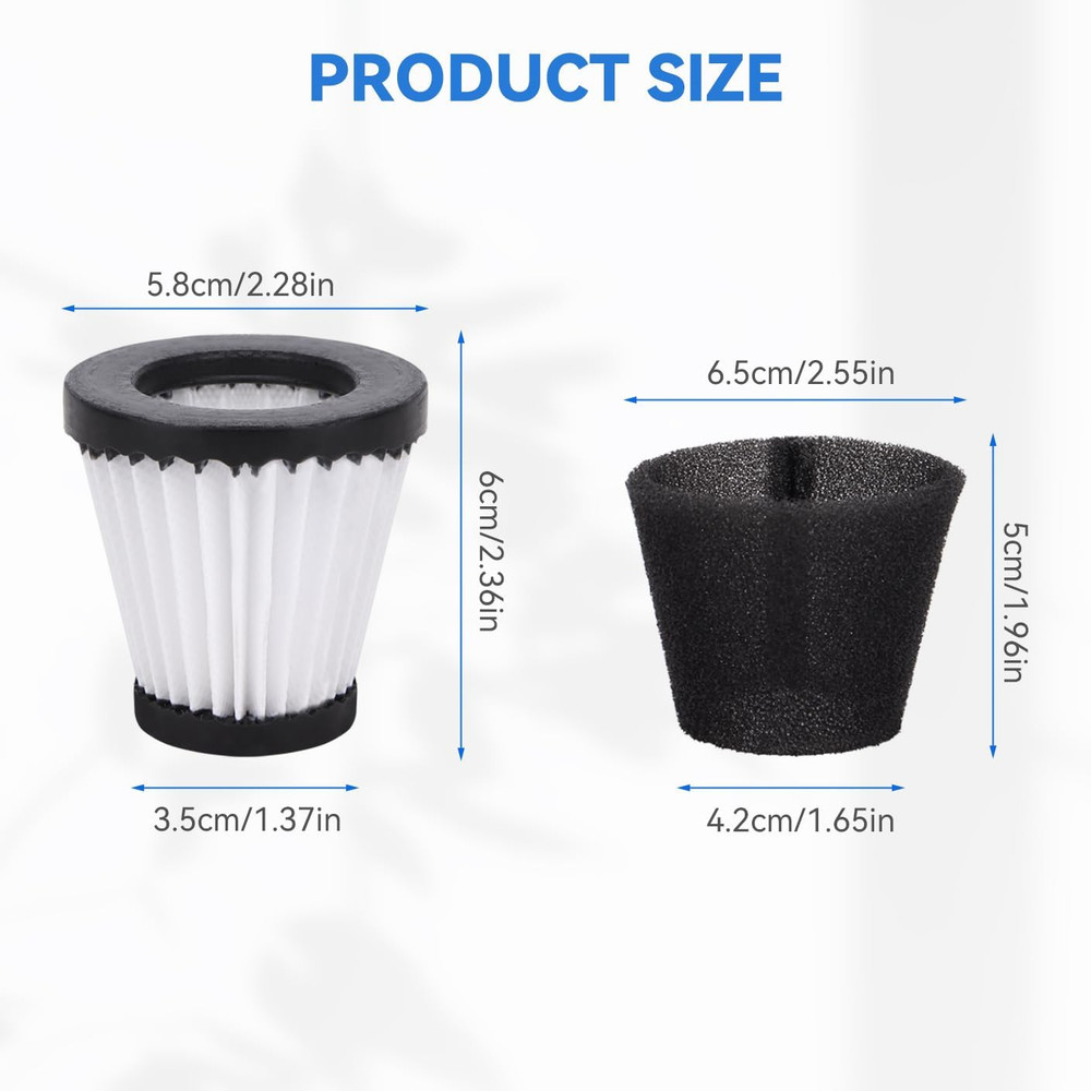 F117 Replacement Filters Compatible with Dirt Devil Scorpion Models SD20005RED S