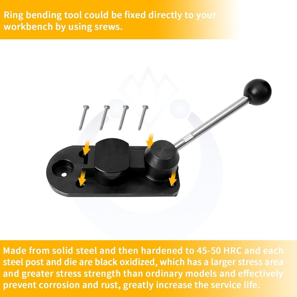 Ring Bender Ring Bending Tool Kit, Ring Making Tool with Nylon Dies Ring Bending