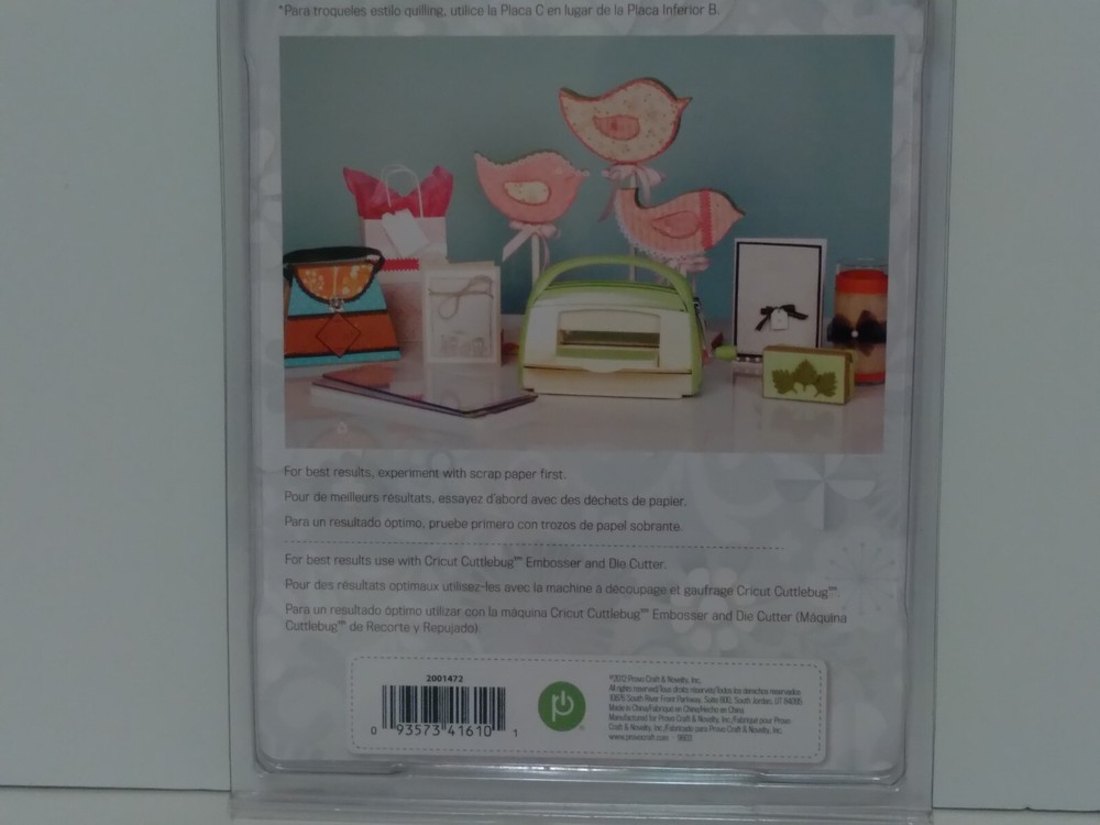 Cricut Cuttlebug - New - 2 Cutting Plates - B Plates - 5.87 " x 13 "
