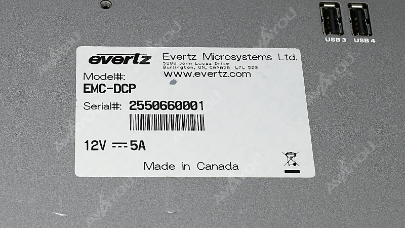 Evertz EMC-DCP Master Control Switching & Channel Branding Desktop Control Panel