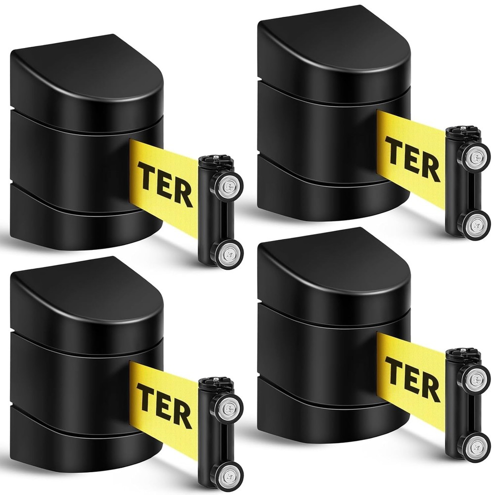 Magnetic Wall Mount Barrier Set, Caution Do Not Enter, 4 Pcs