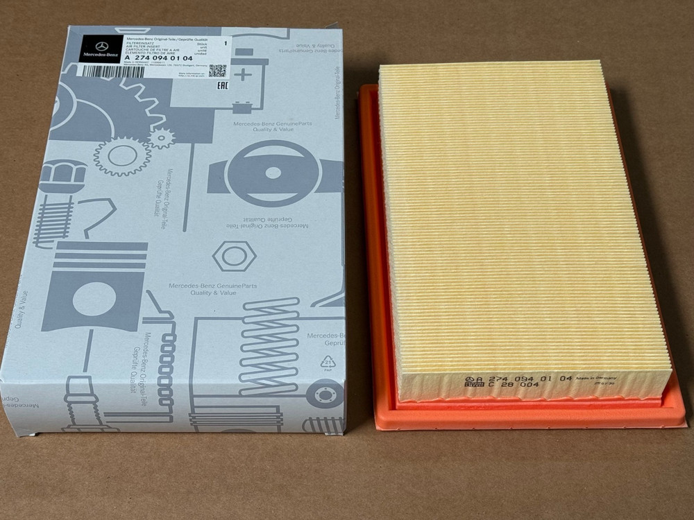 Mercedes-Benz C-Class Genuine  Engine Air Filter Flat Rectangular NEW