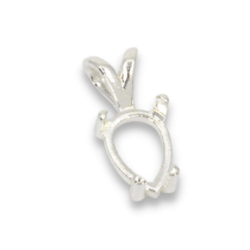 Reverse Pear Cabochon Pendant Mounting