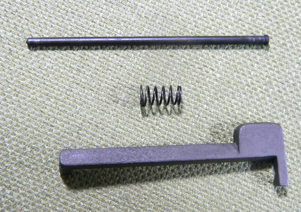 M1 Garand USGI Clip Latch/Pin/Spring Assembly, Squared/Flat End