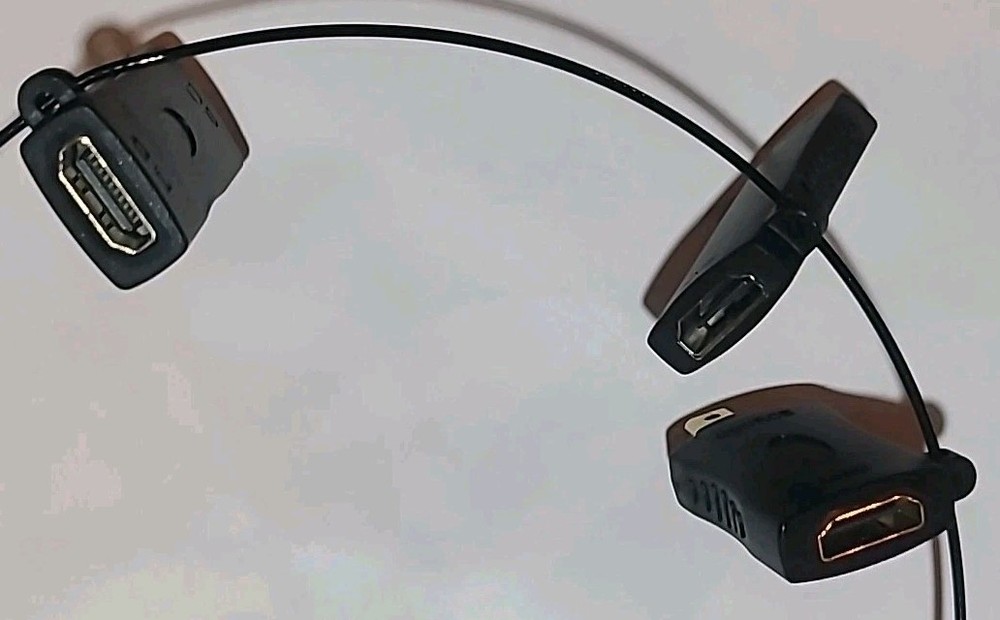 Universal HDMI Adapter Ring Kit Security Loop DisplayPort Mini dp & USB-C