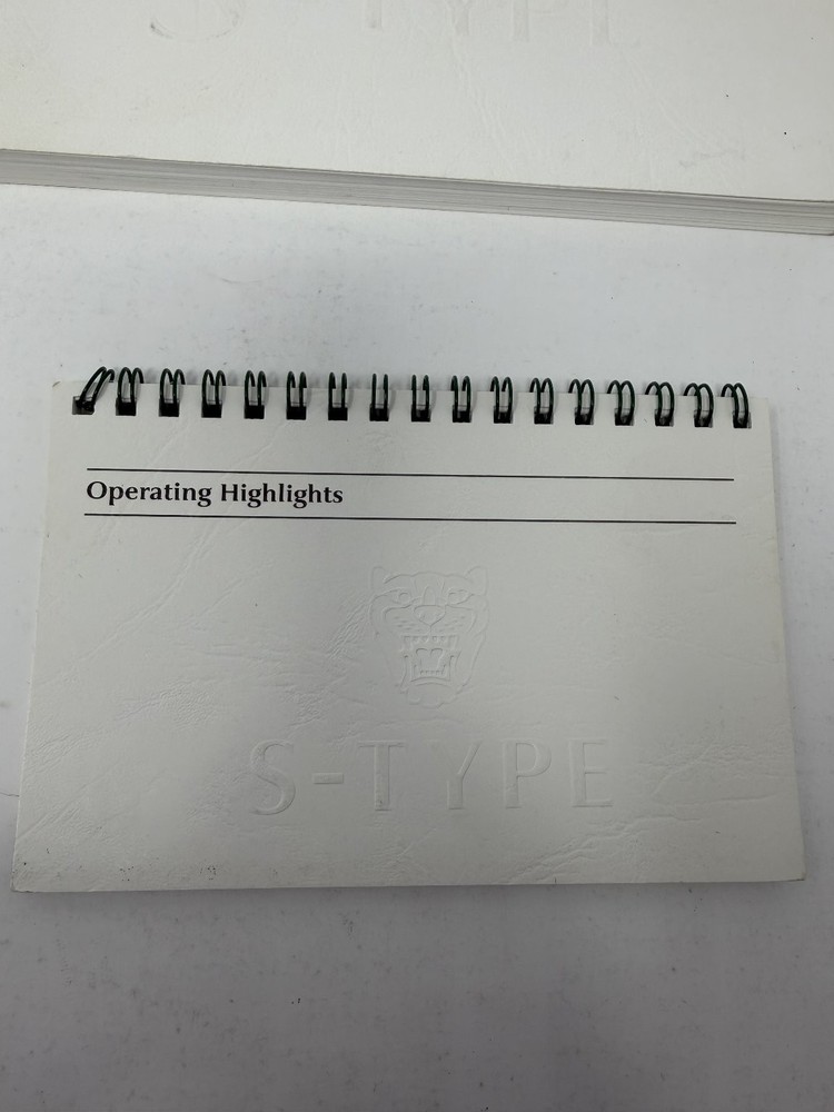 2002 Jaguar S-Type Owners Manual OEM Set