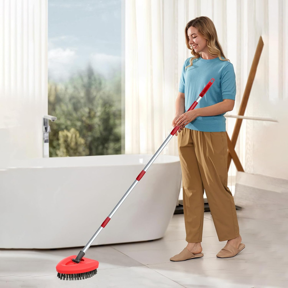 2 Pack Upgraded Spin Mop Replace Scrub Mop Brush Compatible with O Cedar Easywri