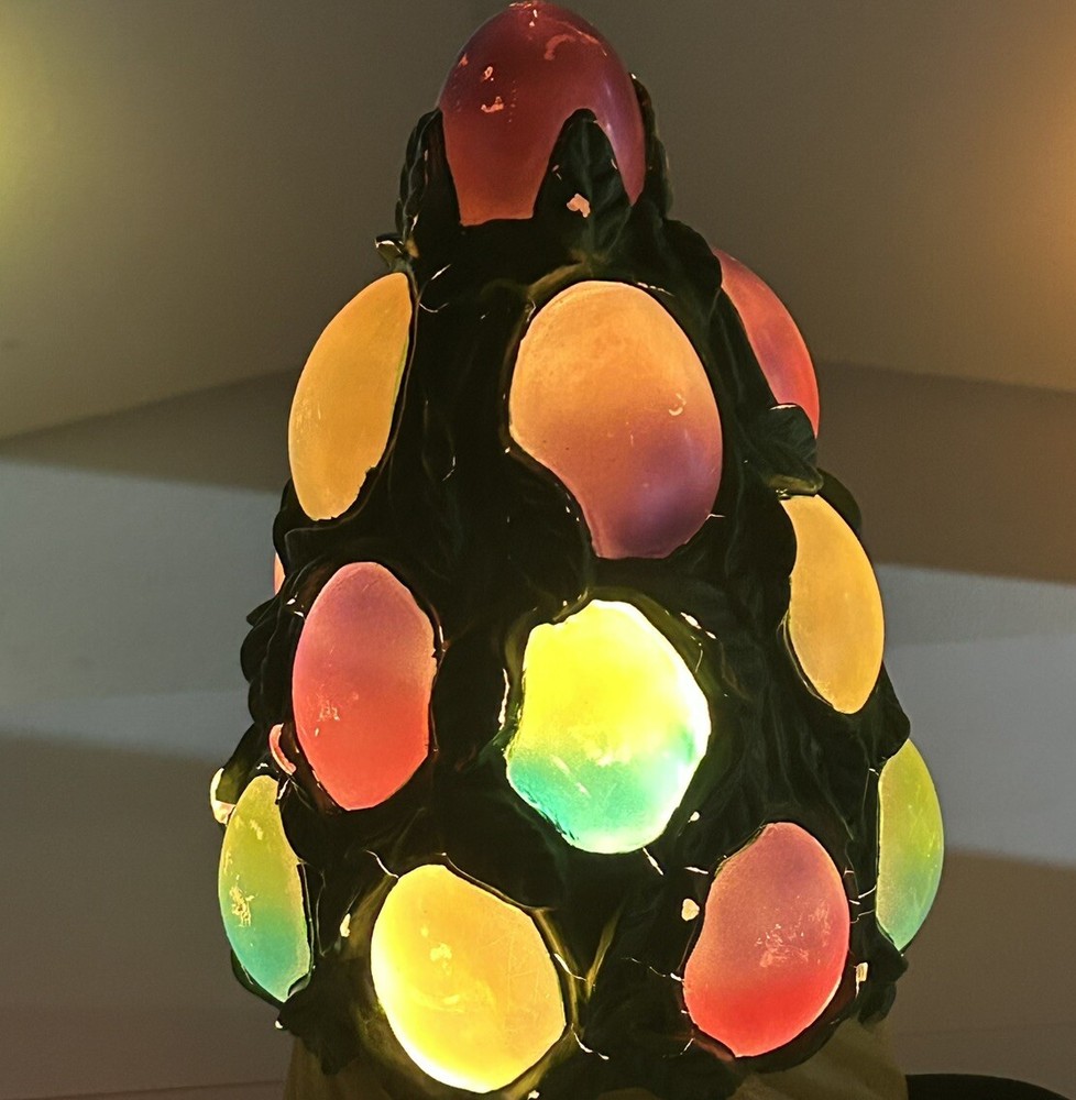 Cheyenne Easter Egg Tree Accent Lamp Opalescent Small Table nightlight