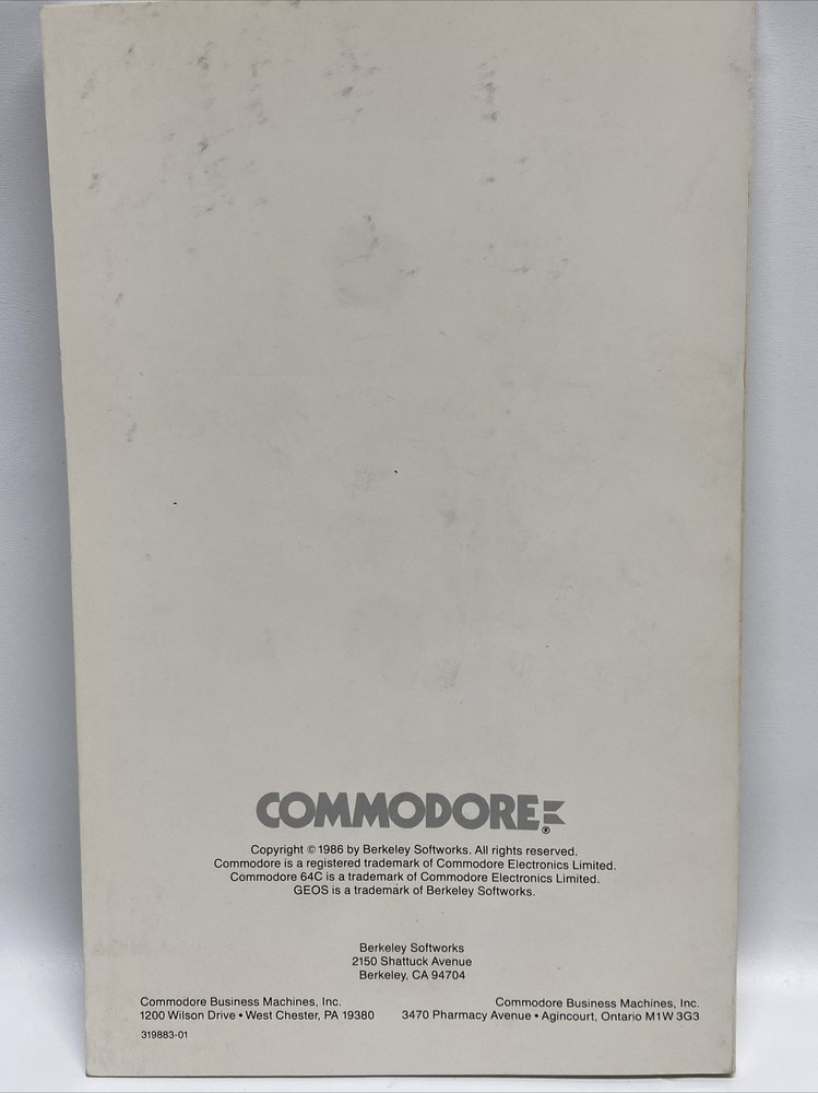 Commodore 64 GEOS User Guide/Manual - Vintage Computing