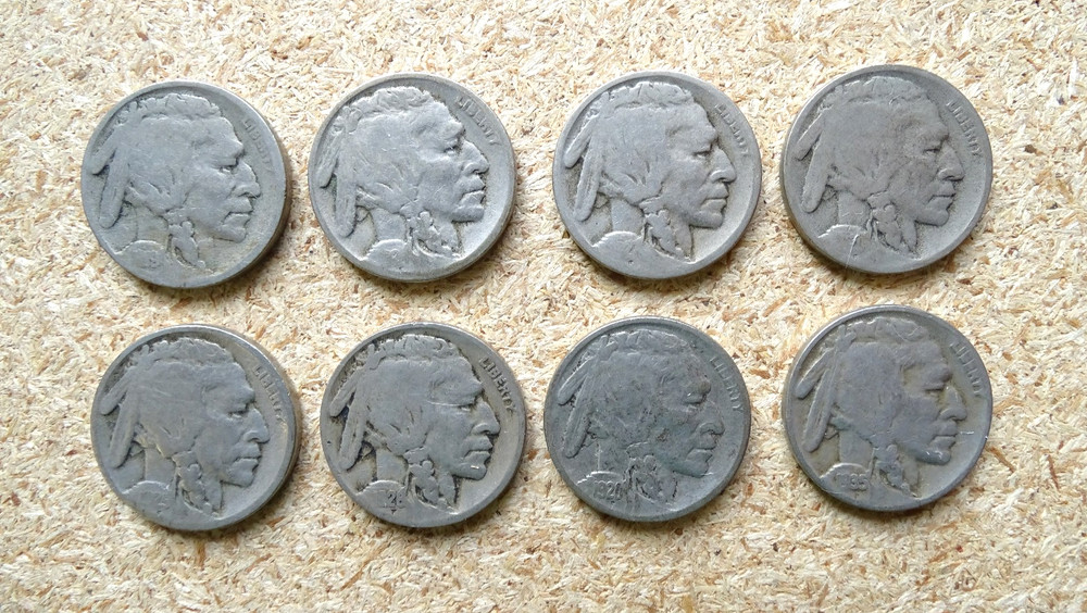 8 Assorted Buffalo Nickels / FedEx FS / 414933_8bn