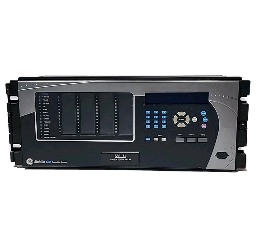 GE Multilin C30 Controller UR Series - 3 Module High I/O Config - Excellent Cond
