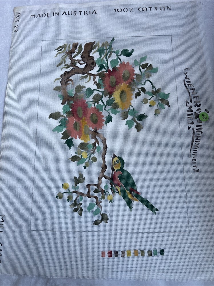 needlepoint canvas handpainted