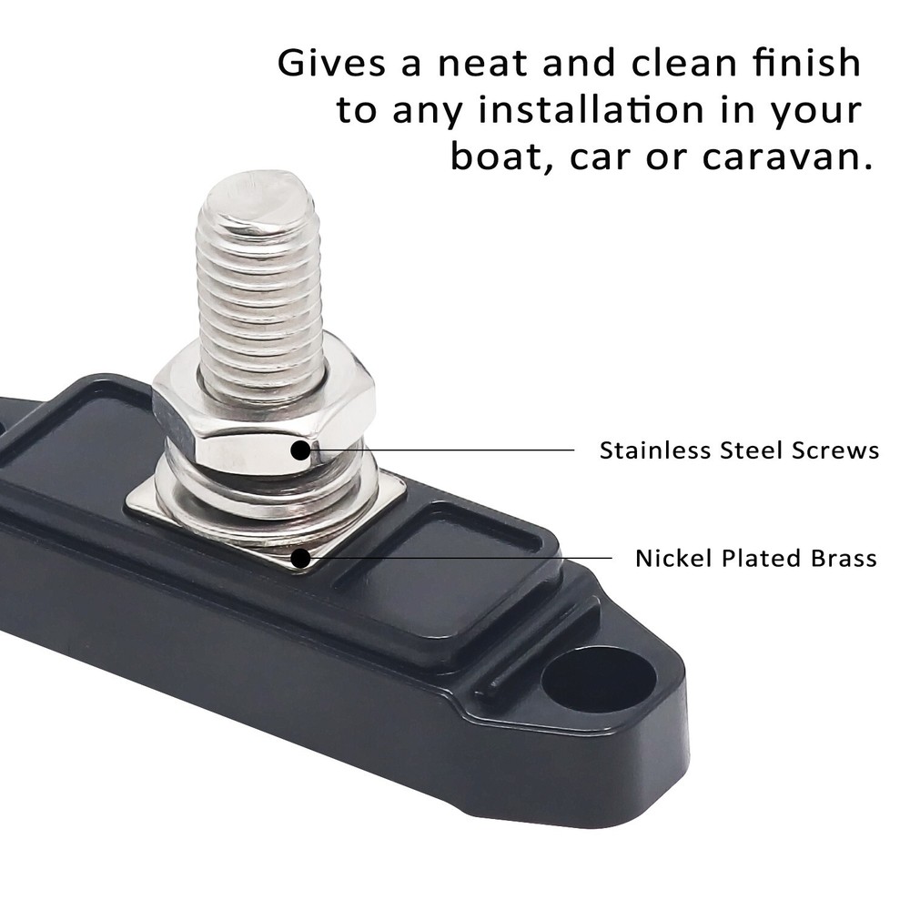 Recoil S1P-38 Busbar Single 3/8” Studs Power Distribution Block