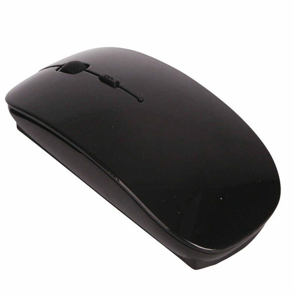 2.4G Ultra-Thin Wireless Mouse Scroll USB Optical Mice For Computer Laptop PC BK