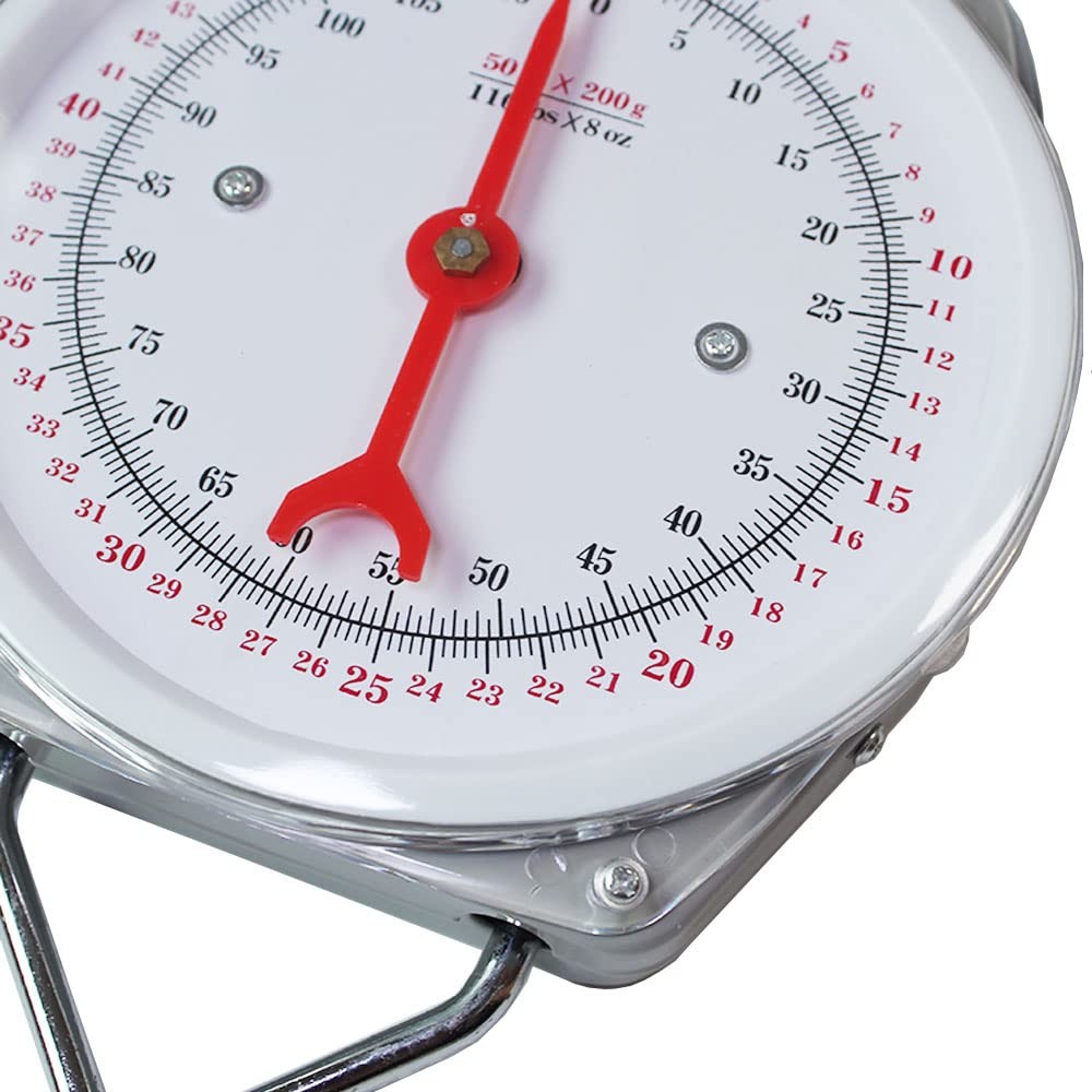 Spring Hanging Dial Scale 110 Lbs Industrial Mechanical Hanging Scale Kitchen