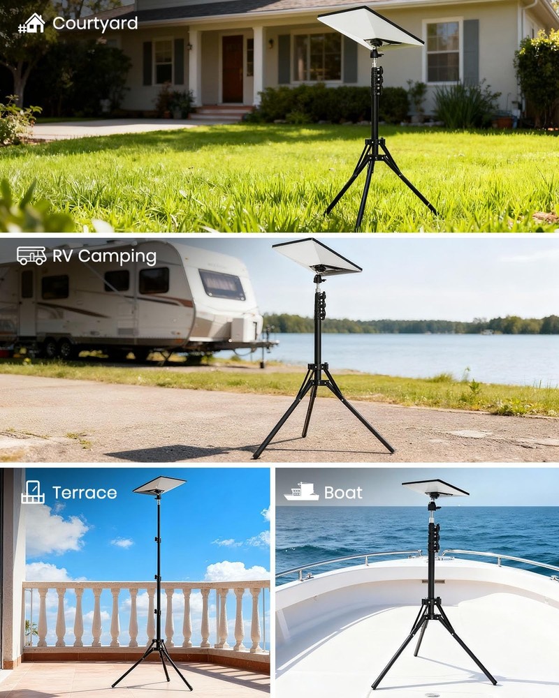 Starlink Mini Tripod Mount with Adapter, Adjustable Height 360° Rotation Compati