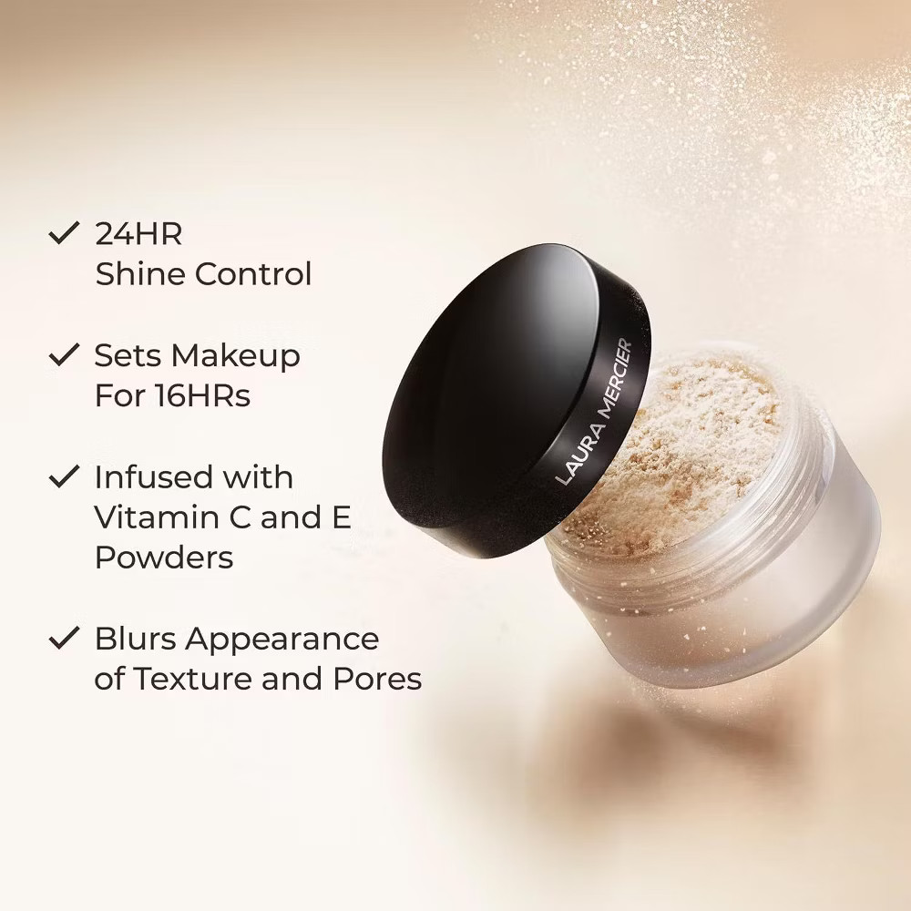 Laura Mercier Translucent Loose Setting Powder Honey Medium Deep 1oz