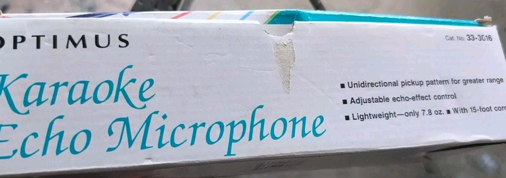 Vintage Optimus Karaoke Echo Microphone