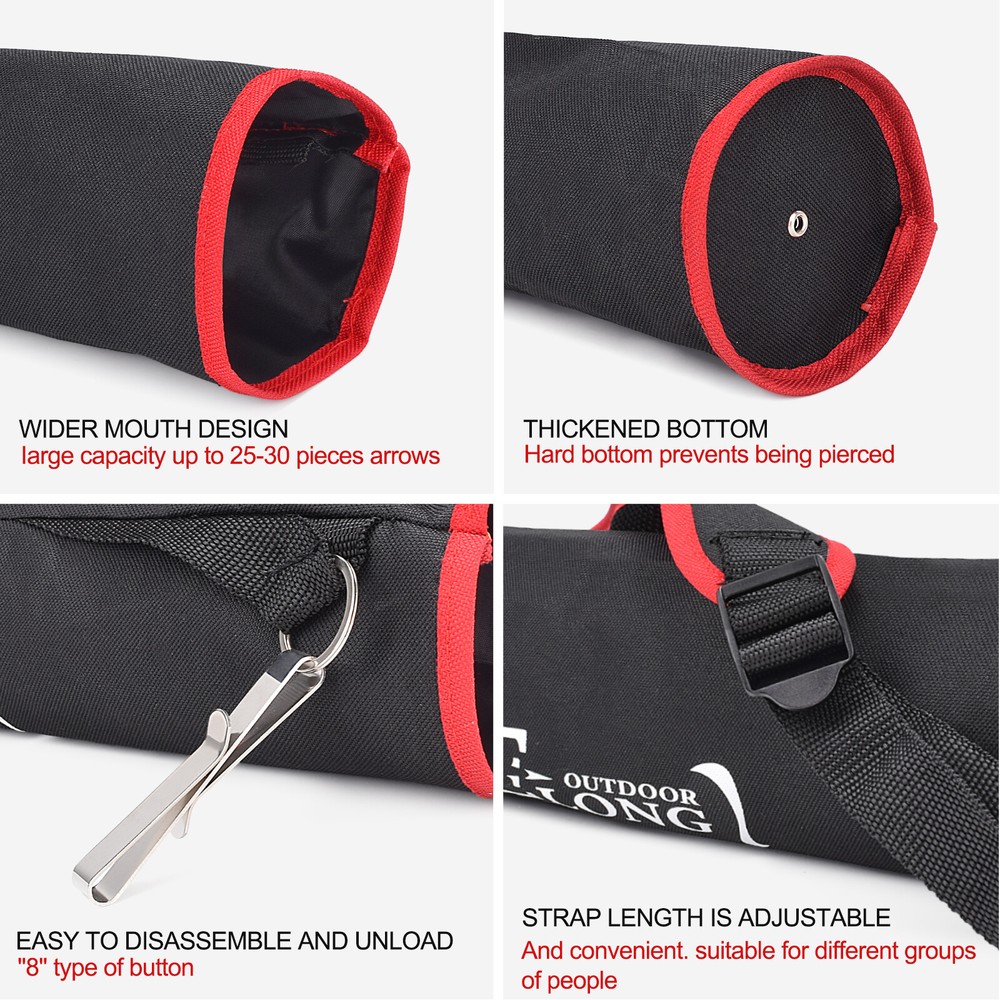 Archery Arrow Quiver Holder Adjustable Hip Back Quiver Hunting Target Practicing