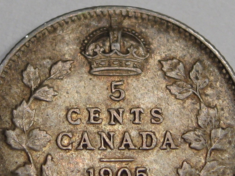 1905 Five Cent 5¢ CANADA. #27