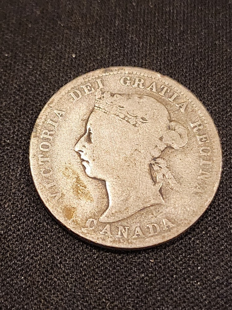 1892 Canada 25 Cents Silver Coin