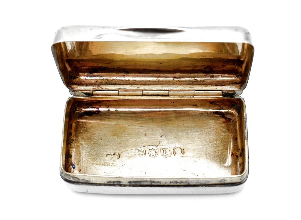 Antique Georgian Solid Silver Snuff Box1810 George III