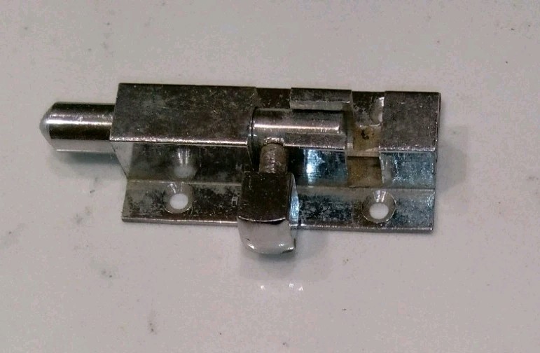 One Small Barrel Latch Chrome Plated