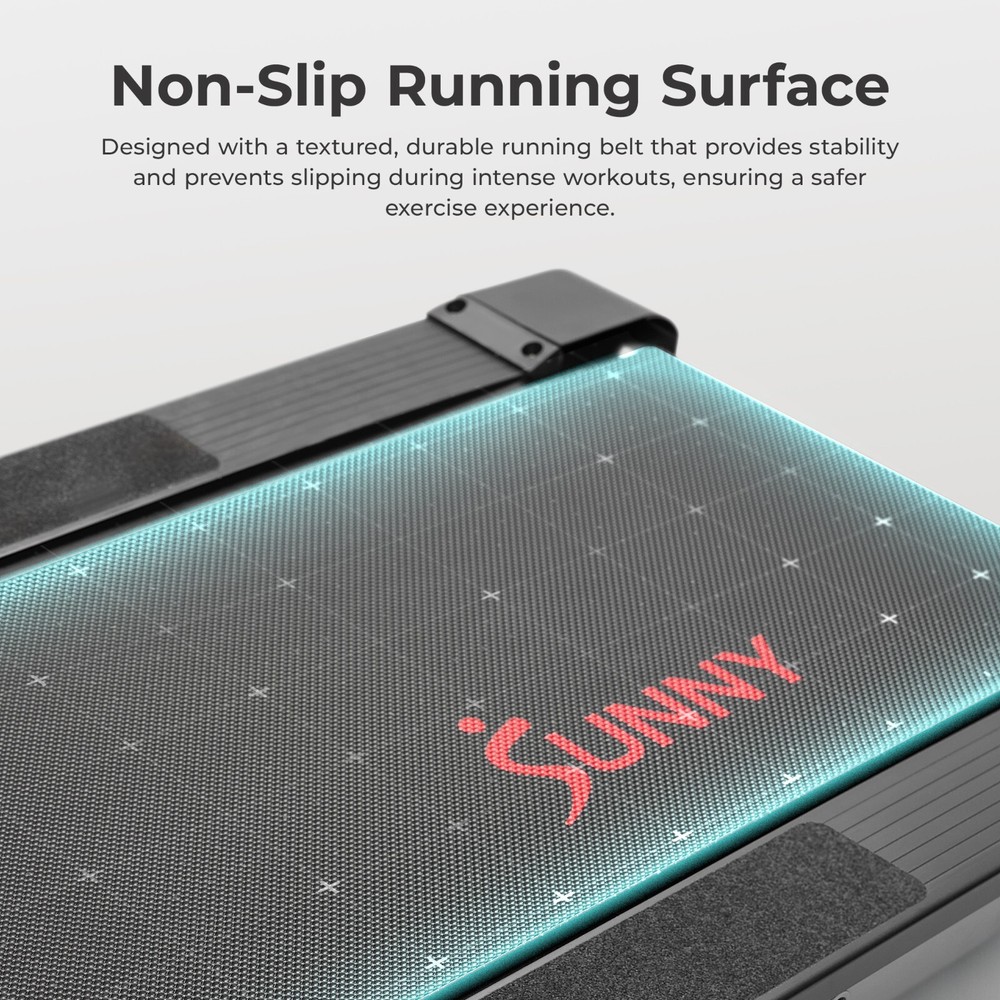 Smart Manual Walking Treadmill Portable Compact Foldable Bluetooth Non-Slip Run
