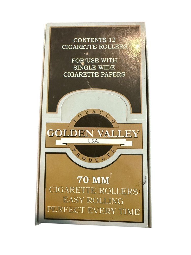 X4 GOLDEN VALLEY 70 MM CIGARETTE ROLLERS - 4 PACKS ROLLER