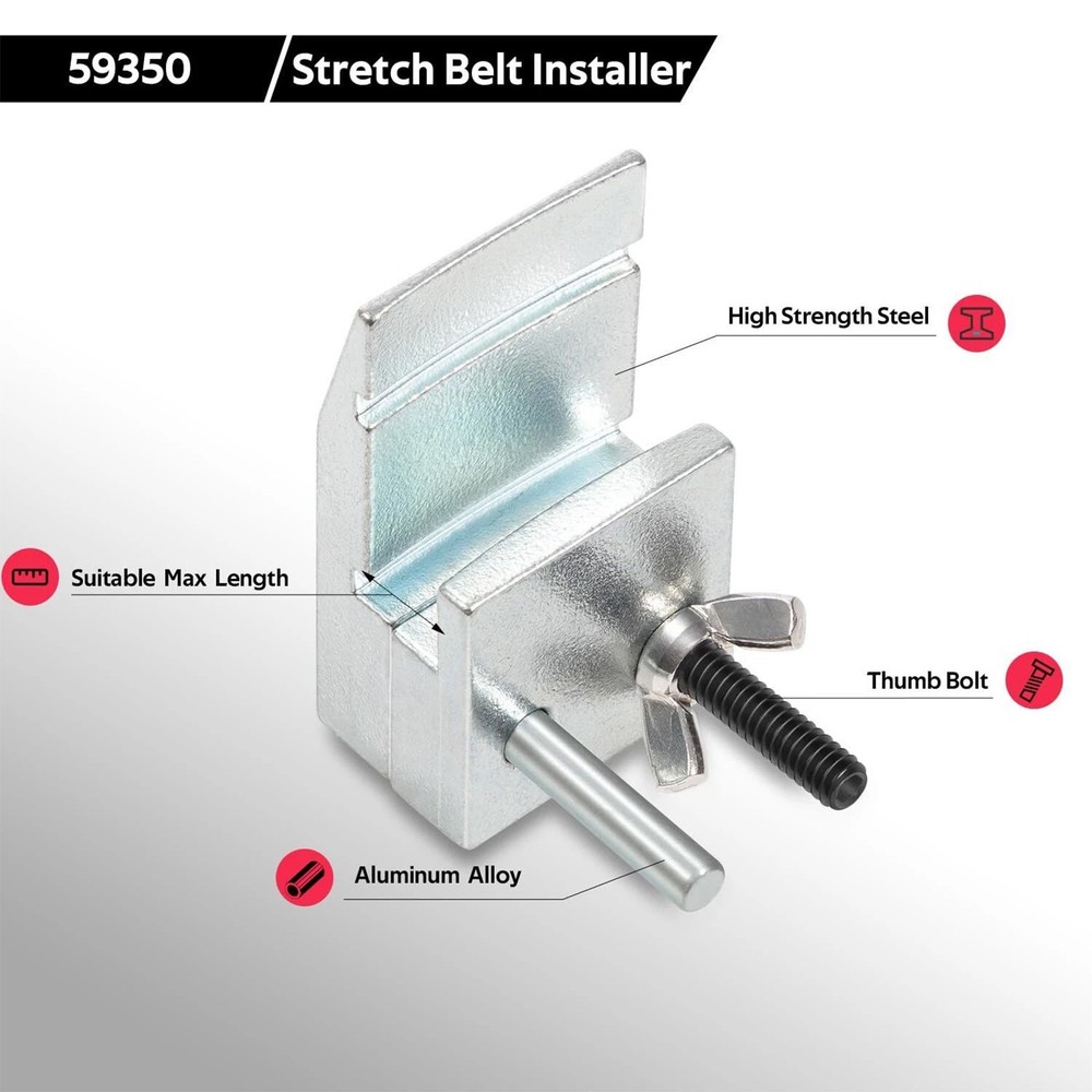 59350 Stretch Belt Installer Tool for Extra Deep Double Pulleys USA