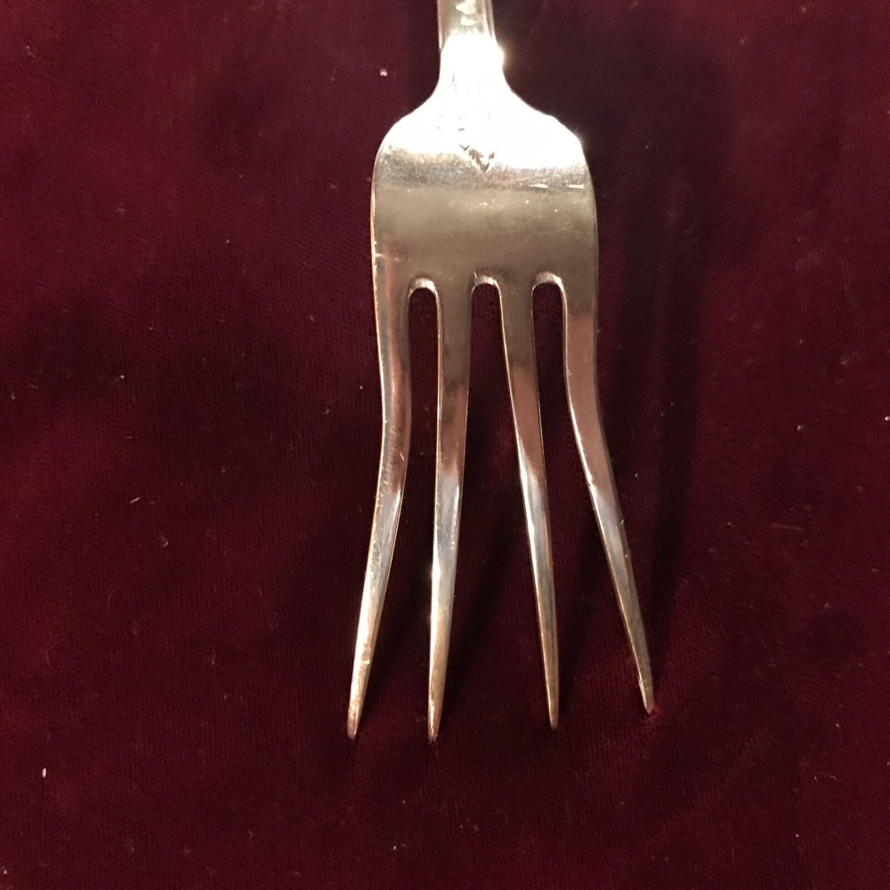 Vintage German 800 Silver Lettuce Serving Fork
