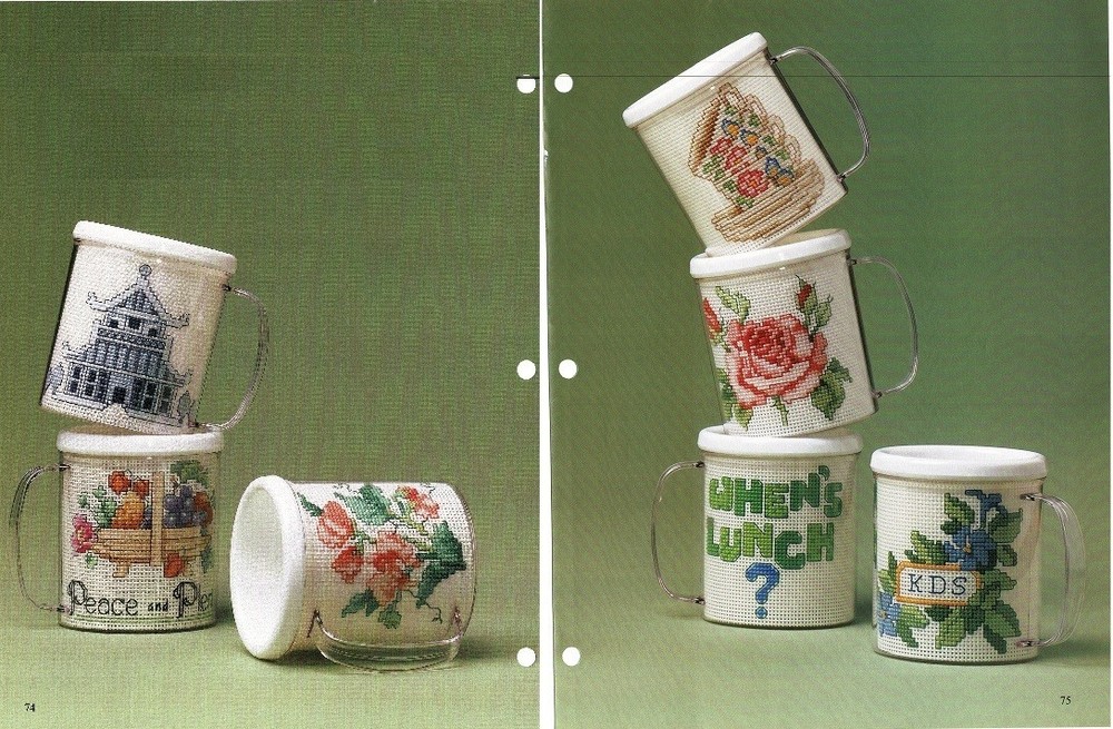 MUG  DESIGNS CROSS STITCH PATTERN ONLY  -  Y23