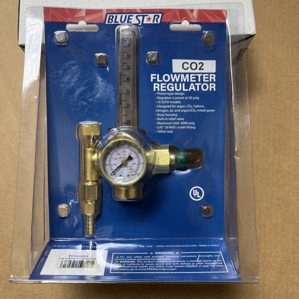Blue Star Flowmeter Regulator - Argon #BS1480CD