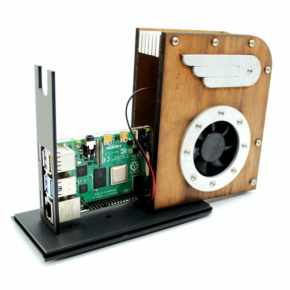 Paramount 2 Fan Case–Raspberry Pi 4B, 3 B+ (not included) ~ Color Options