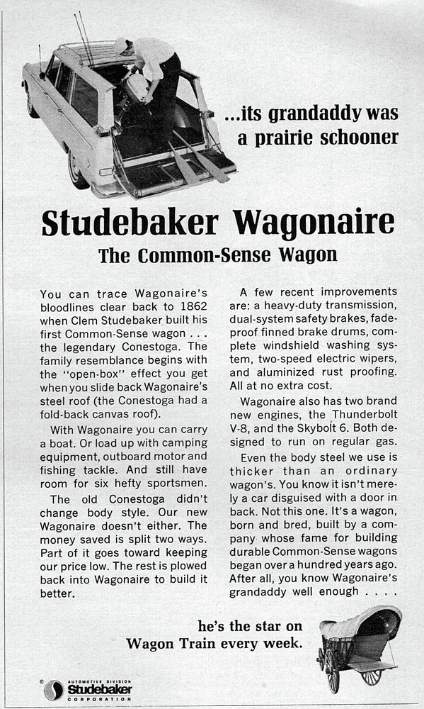 1965 Studebaker Wagonaire Station Wagon Original Print Ad