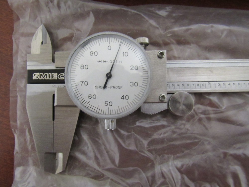 Smiec 9" Dial Caliper: 6" Range/.001 Dial Graduations
