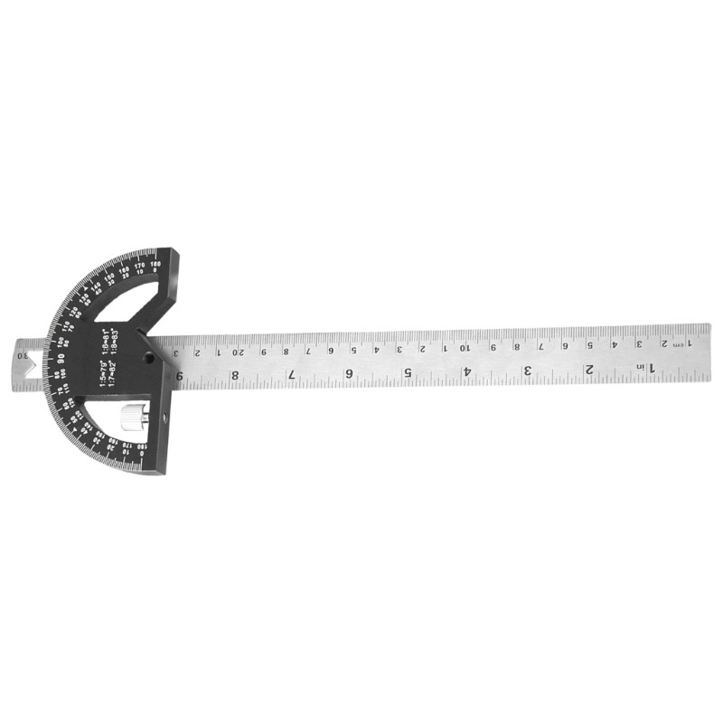 Multifunctional Angles Ruler 45/90 Degree Measuring Scriber Movable Angles Ruler