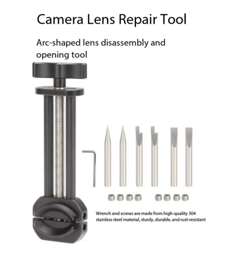 Repair Tool for Dented or Deformed Threaded Mounts on Camera Lenses