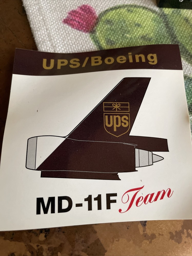 UPS/Boeing MD-11 team sticker rare