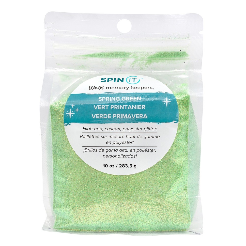 We R Spin It Fine Glitter 10oz-Spring Green - 2 Pack