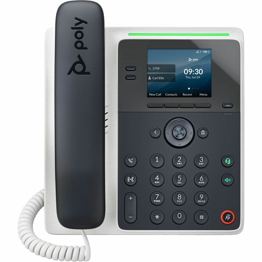 Poly Edge E100 IP Phone - Corded - Corded - Desktop, Wall Mountable (82m86aa)