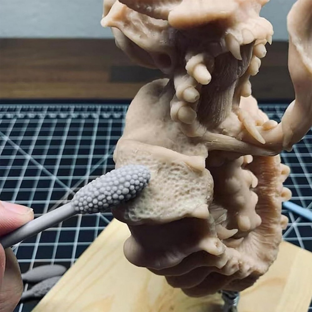 5pcs Texture Tool Sets For Clay Art Double-Ended Pottery Roller Sculpting Kit