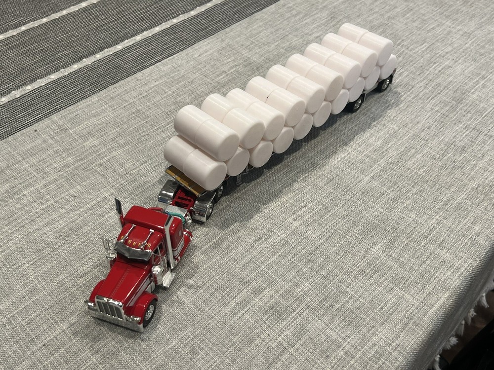 1/64 - Qty 38 White Silage Wrap Bales